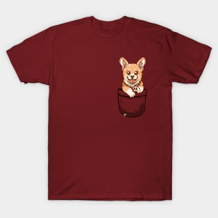 Pocket Cute Corgi T-Shirt